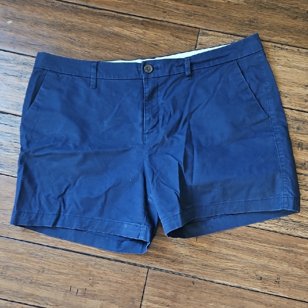 Old Navy Navy Mid-Rise Chino Shorts Sizw 12